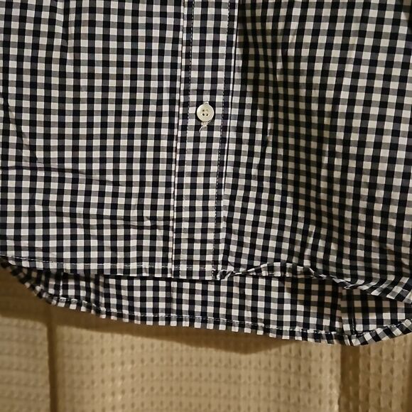J. Crew stretch perfect shirt in black white  XS - Picture 4 of 6